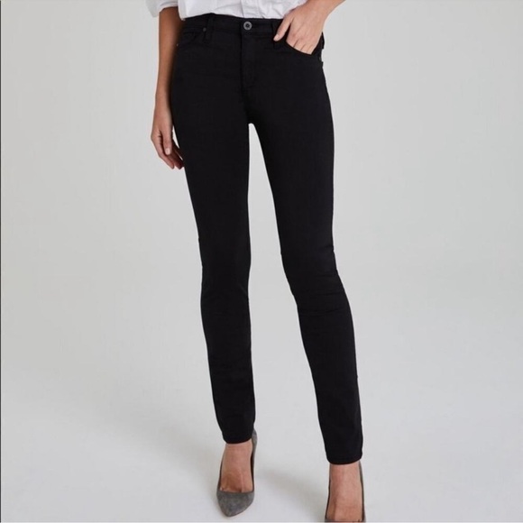 AG Adriano Goldsch  Black The Prima Cigarette Leg Jeans - Picture 1 of 6